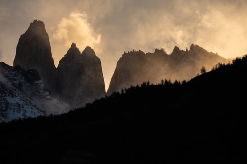 Sunset in Winter Torres del Paine