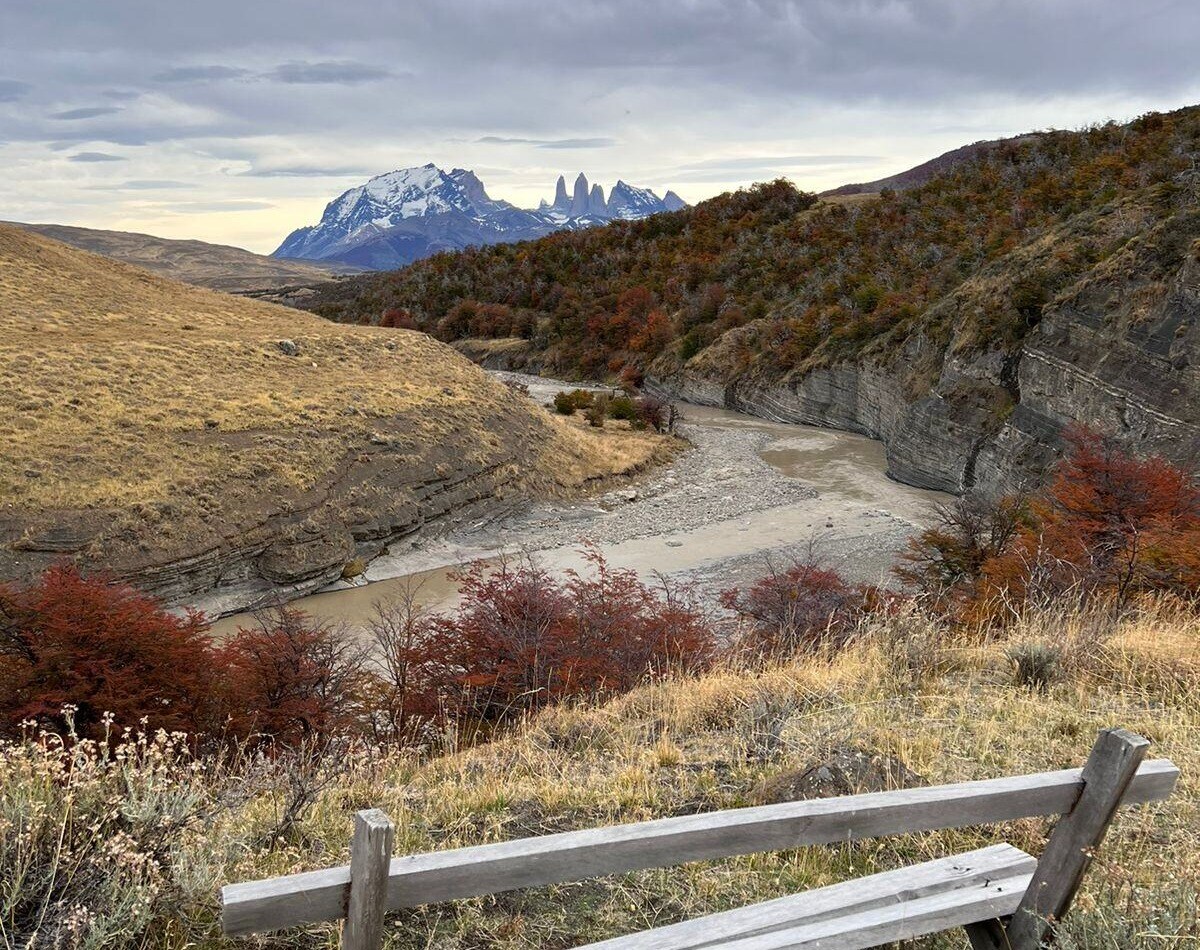 View of the Paine Massiff from Estancia Laguna Azul